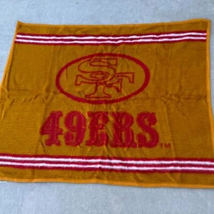 Manta de estadio reversible dorada Biederlack NFL San Francisco 49ers Logo 37x47 - Imagen 1 de 4
