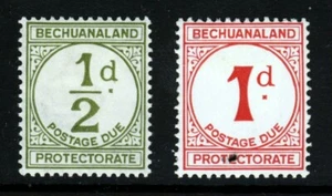 BECHUANALAND PROTECTORATE 1932-58 POSTAGE DUES SG D4 & SG D5a MINT - Picture 1 of 2