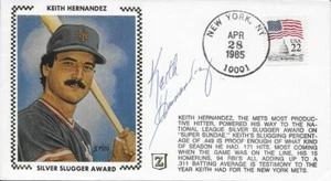 Keith Hernandez Auto. Silver Slugger Award  Cachet   - Picture 1 of 1