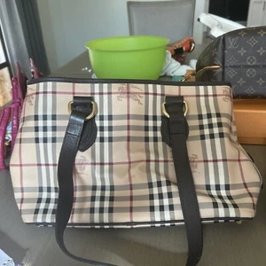 Burberry Haymarket Check Bridle Saddle Bag - Picture 1 of 8
