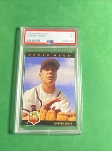 Upper Deck Chipper Jones Star Rookie RC 1993 #24 PSA 7 casi nuevo Braves - Imagen 1 de 4