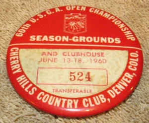 1960 USGA Open Championship Denver, CO Golfturnierknopf - Arnold Palmer - Bild 1 von 2