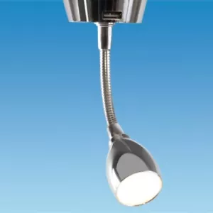FARETTO LED COLLO D'OCA USB 12V 12 volt CAMPER SELCOSTRUITO CARAVAN CAMPERVAN - Foto 1 di 2