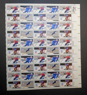 1980 Winter Olympics Sc 1798Ac perf 11 FULL MINT SHEET of 50 CV $50 -Typical - Image 1 of 3