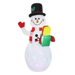 4.92ft Christmas Inflatable Snowman Family w/LED Light Blowup Lawn Yard Decor US - Picture 1 of 14