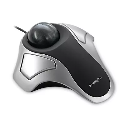 Kensington Orbit Optical Trackball Black Silver Mouse B12427E - Image 1 of 4