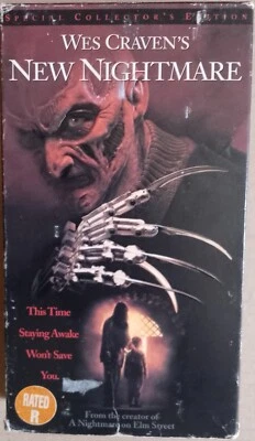 Wes Craven's NEW NIGHTMARE VHS NTSC slipcase Elm Street Freddy Kruger Ex-Rental - Image 1 of 4