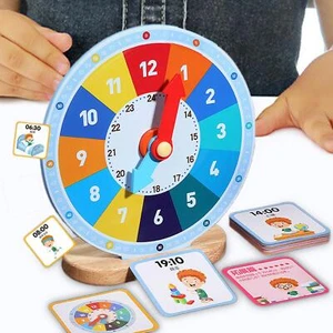 Montessori Seconds Telling Time with Flashing Cards Wall Clock Motor Skills - Picture 1 of 5
