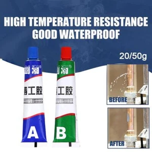 Industrial Heat Resistance Cold Weld Metal Repair Paste A&B Adhesive Gel J3U6 - Picture 1 of 12