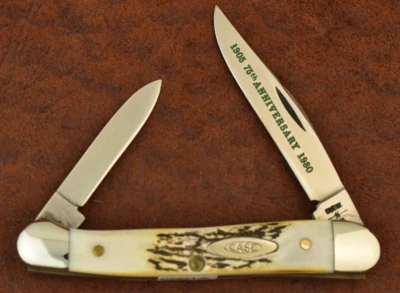 CUCHILLO CASE XX USA 10 PUNTOS 1980 CIERVO VERDE ROLLO MII CABEZA DE COBRE 52109X SS (21563) Foto 1 de 4