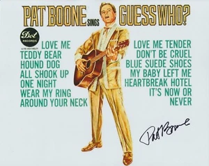 Pat Boone HAND SIGNED 8x10 Photo, Autograph April In Stardust, Elvis Presley 6 - Picture 1 of 4