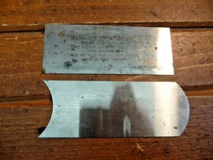 2 Vintage Cabinet Scraper Blades Sewdish Steel Peck Clamp Tool Co & Germany - Picture 1 of 7