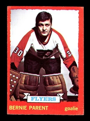 4-04-20 PWE. FLAWED . 1973-74 opc o-pee-chee #66 bernie parent - Image 1 of 2