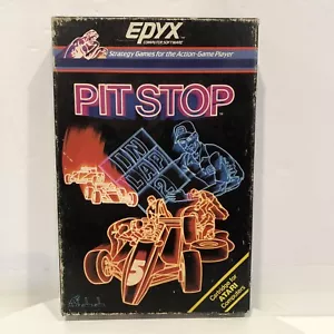 PitStop Atari 400 800 XL XE Cartridge Epyx 1983 Pit Stop Tested Box with Manual - Picture 1 of 12