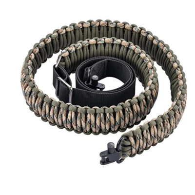 Double-point Gun Strap Multifunctional Nylon Tactical Sling Buckle Braided Belt - Image 1 of 4