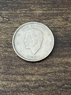 1986 Dominican Republic Ten Centavos Diez Actual Coin TK6098* - Image 1 of 3