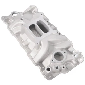 For Chevy 350 383 400 SBC Small Block 55-86 Aluminum Dual Plane RPM Intake - Picture 1 of 9