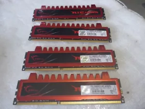 2GBX2 G.SKILL RIPJAWS F3-12800CL9D-4GBRL DDR3-1600 PC3-12800 DIMMS 100% TESTED - Picture 1 of 2