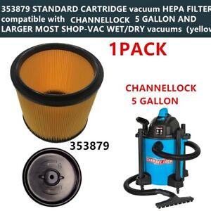 1PCS 353879 vacuum HEPA FILTER FOR CHANNELLOCK 5 to 20GAL WET/DRY vacuums
