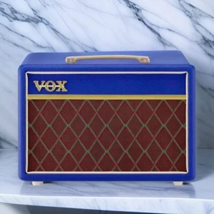 Very Rare VOX Pathfinder 10 Limited Color Blue 10W Guitar Amp Clean Overdrive - Picture 1 of 7