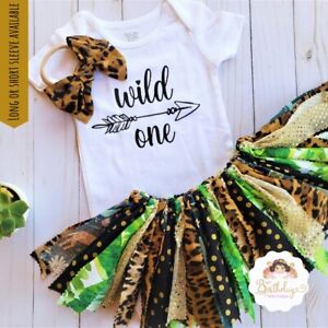 Safari Wild one birthday outfit,First birthday outfit girl,Jungle Birthday