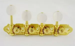 NEW - Grover 309FG "F" Style Tuning Keys For Mandolin - GOLD - Picture 1 of 1