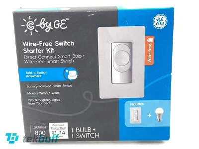 Беспроводной выключатель света GE Unique Style Cync + светодиодная лампа, мягкий белый - 93129091 - Изображение 1 из 4