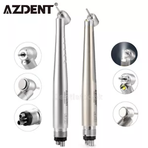 Pieza de mano dental AZDENT de 45 grados de alta velocidad (fibra LED) turbina rápida 1 spray - Imagen 1 de 28