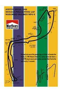 Ayrton Senna 1988 Monaco F1 Grand Prix Lap Notes - Picture 1 of 7