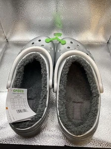 Crocs Baya gefütterte bedruckte Clogs silber metallic Herren Größe 12 - Bild 1 von 8