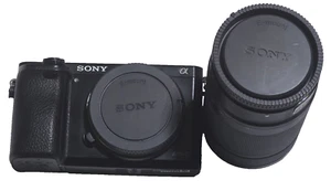 Sony Alpha A6000 24.3MP Digital Camera - Black (Kit with  55-210mm Zoom - Zdjęcie 1 z 12