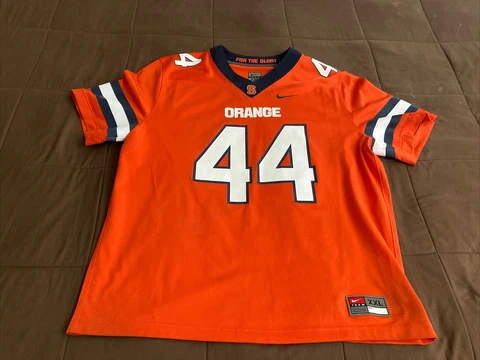 Syracuse Orange #44 (Jim Brown/Ernie Davis/Floyd Little) Mint 2XL Nike Jersey! Cover