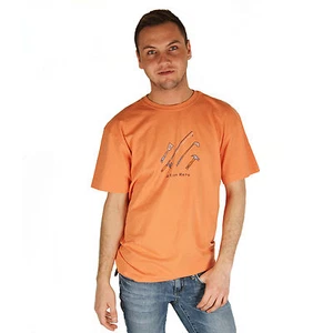 Life is Good Pumpkin Orange Action Hero Mens Tee Crusher BBQ Golf T-Shirt NWT - Foto 1 di 1