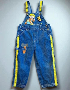 Vintage Bob der Baumeister Latzhose Latz Denim Jeans bestickt 2T - Bild 1 von 6
