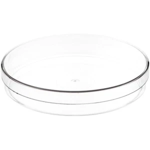 Pioneer Plastics 170C Clear Round Petri Dish Plastic Container, 6" W x 1" H - Picture 1 of 5