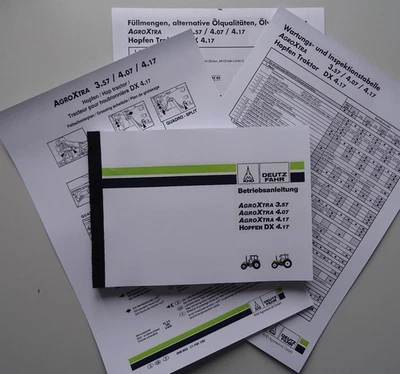 Betriebsanleitung Deutz AgroXtra 3.57 4.07 4.17 + Wartungsplan - Bild 1 von 4