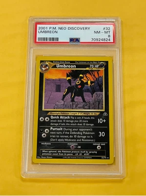 2001 Pokemon Neo Discovery Umbreon #32/75 PSA 8 NM MINT - Image 1 of 2
