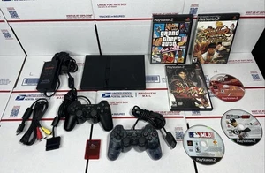Sony PlayStation 2 Slim PS2 Console Bundle W / GAMES - SAME DAY SHIP - WARRANTY - Picture 1 of 12