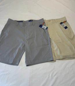 Menge 2 Stitch’s Britches Golfshorts Herren 33 Performance Stretch 9” Schrittlänge Neu mit Etikett - Bild 1 von 13