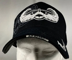 Gorra SANTO CAP Air Assault Bordada Negra Blanca Logo 3D Ajustable Nueva sin Etiquetas - Imagen 1 de 6
