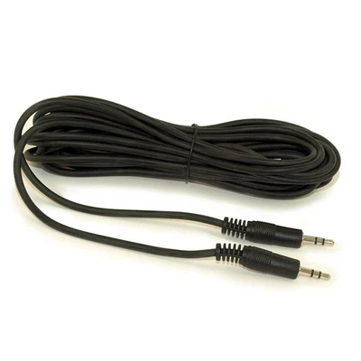 20ft 3.5mm Mini-Stereo TRS Male to Male Speaker/Audio Cable  Black - Image 1 of 2