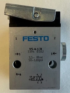 Festo Stößelventil / 3,5 bar - 8 bar / 3394 / VS-4-1/8 / Neu ohne OVP - Picture 1 of 7