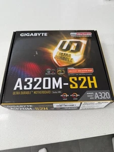 Gigabyte GA-A320M-S2H V2 AM4 B350 mATX Mainboard mit IO Shield - Bild 1 von 5