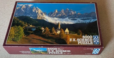 DOLOMITES VALLEY (FX Schmid) -- 3000 Piece Jigsaw Puzzle -- Sealed Bag - Image 1 of 4