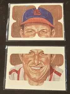 Puzzle Pieces 22, 23, 24 + 31,32,33 Donruss 1988 Leaf Diamond Kings Stan Musial - Picture 1 of 2