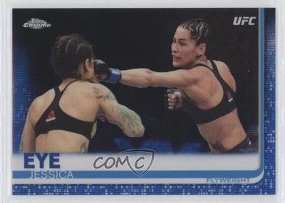 2019 Topps Chrome UFC Blue Wave /75 Jessica Eye #82 - Image 1 of 2