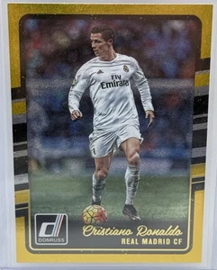 Gold Panini Donruss 2016 #138 Cristiano Ronaldo Gold SSP RTG - Bild 1 von 4