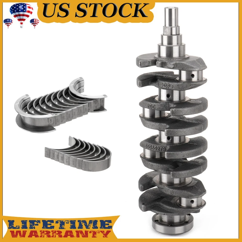 Cigüeñal con motor turbo 1,4 L L4 2015 Chevrolet Trax con rodamientos principales y de varilla Foto 1 de 4