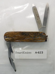 Victorinox Rally Leather Swiss Army knife (custom/fossil mammoth tusk) #A623 - Picture 1 of 6