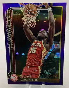 2025-26 Topps Basketball Clint Capela Purple Rainbow /250 #63 Atlanta Hawks - Picture 1 of 2